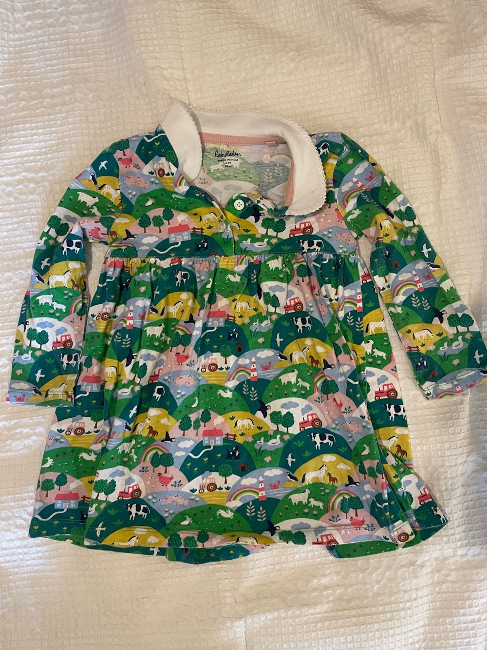 Baby Boden farm dress 2-3